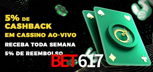 Promoções do cassino ao Vivo Bet617